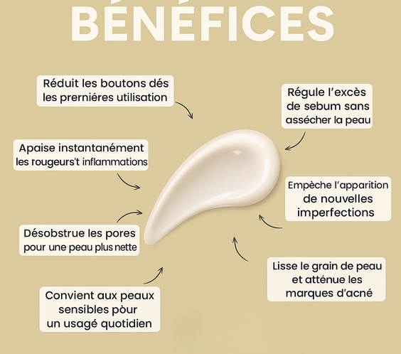 Crème Coréenne Anti-Acné Bio Action Rapide, Peau Lisse & Bestseller TikTok